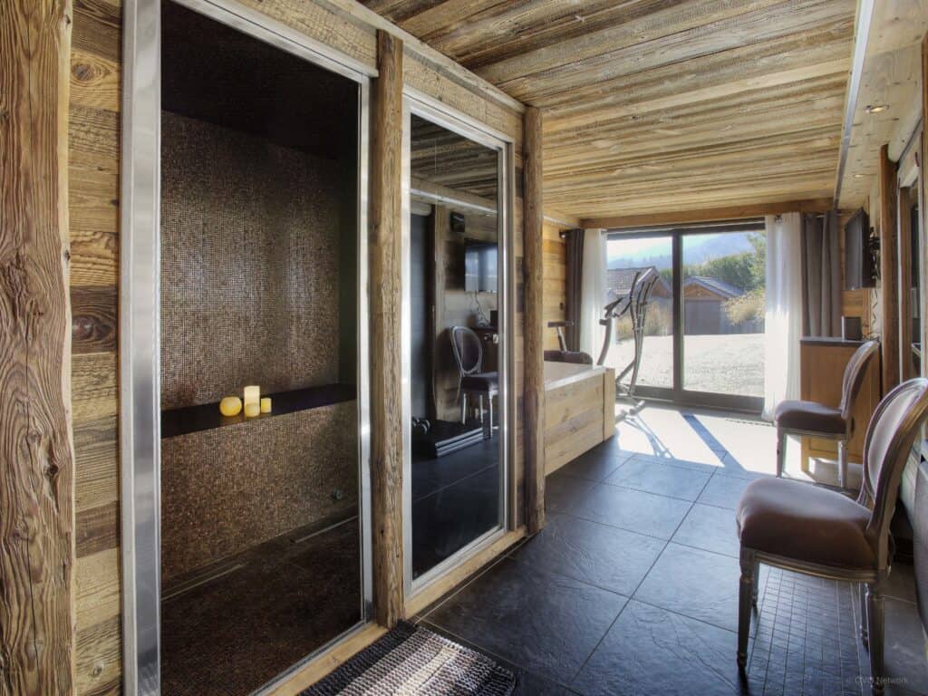 The hammam at Chalet Kalyssia 