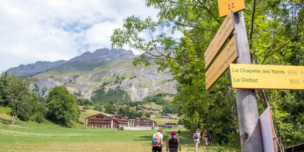 People hiking in the mountains